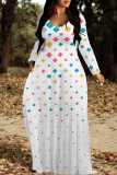 Black Casual Colorblock Flowers Print Pocket Contrast O Neck Printed Dresses
