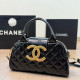 Black Casual Letters Metal Accessories Trim Zipper Bags