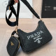 Black Casual Letters Embroidered Zipper Contrast Bags