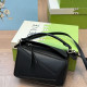 Black Casual Solid Color Patchwork Zipper Bags