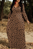 Black Casual Colorblock Flowers Print Pocket Contrast O Neck Printed Dresses