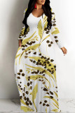 Black Casual Colorblock Flowers Print Pocket Contrast O Neck Printed Dresses