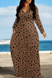 Black Casual Colorblock Flowers Print Pocket Contrast O Neck Printed Dresses
