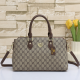 Brown Daily Letters Zipper Bags