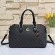 Black Gray Daily Letters Zipper Bags