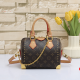 Brown Daily Letters Chains Zipper Bags