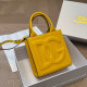 Yellow Daily Letters Patchwork Embossed Bags