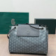 Grey Casual Letters Patchwork Contrast Bags