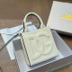 White Daily Letters Patchwork Embossed Bags