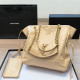 Shallow Yellow Casual Letters Patchwork Chains Bags