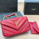 Red Casual Letters Patchwork Chains Texture Bags
