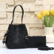 Black Daily Letters Zipper Bags