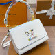White Casual Letters Metal Accessories Trim Chains Bags