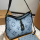 Blue Casual Letters Patchwork Zipper Contrast Bags