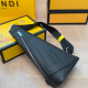 Black Casual Letters Zipper Embossed Bags