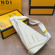 White Casual Letters Zipper Embossed Bags