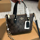 Black Casual Letters Patchwork Zipper Contrast Bags