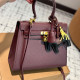 Burgundy Casual Solid Color Patchwork Bags