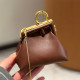 Dark Brown Casual Solid Color Patchwork Chains Bags