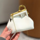 White Casual Solid Color Patchwork Chains Bags