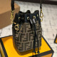 Black Daily Letters Draw String Patchwork Contrast Bags