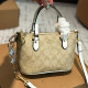 Apricot Casual Letters Patchwork Zipper Contrast Bags