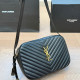 Black Daily Letters Zipper Texture Tassel Bags