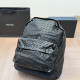 Dark Gray Street Colorblock Patchwork Zipper Bags