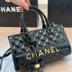 Black Casual Letters Patchwork Zipper Texture Bags