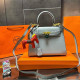 Blue Celebrities Solid Color Patchwork Bags(Accessories Color Random)