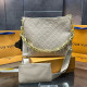 Apricot Casual Letters Chains Zipper Embossed Bags