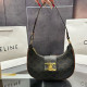 Brown Casual Letters Patchwork Zipper Contrast Bags