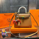 Yellow Celebrities Solid Color Patchwork Bags(Accessories Color Random)
