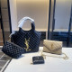 Black Casual Letters Metal Accessories Trim Zipper Texture Bags