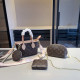 Brown Casual Letters Patchwork Zipper Contrast Bags