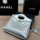 Silver Casual Solid Color Patchwork Texture Bags