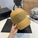 Yellow Casual Letters Embroidered Hat