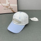 Sky Blue Street Letters Embroidered Contrast Hat