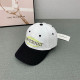 Black Street Letters Embroidered Contrast Hat