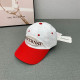 Red Street Letters Embroidered Contrast Hat