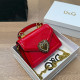 Red Casual Solid Color Patchwork Metal Accessories Trim Bags