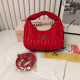 Red Casual Letters Patchwork Zipper Texture Bags