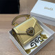 Gold Casual Solid Color Patchwork Metal Accessories Trim Bags