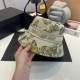 Yellow Casual Butterfly Letters Embroidered Patchwork Hat