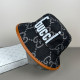 Cowboy Black Casual Letters Patchwork Contrast Hat