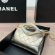 Gold Casual Solid Color Patchwork Texture Bags