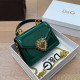 Green Casual Solid Color Patchwork Metal Accessories Trim Bags