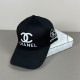 Black Casual Letters Embroidered Contrast Hat