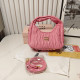 Pink Casual Letters Patchwork Zipper Texture Bags