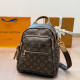 Brown Street Letters Patchwork Zipper Contrast Bags